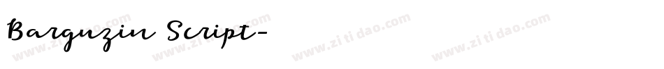 Barguzin Script字体转换
